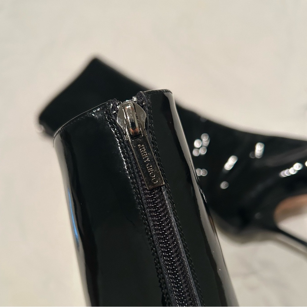 Jimmy Choo black patent leather boots - Picture 4 of 10